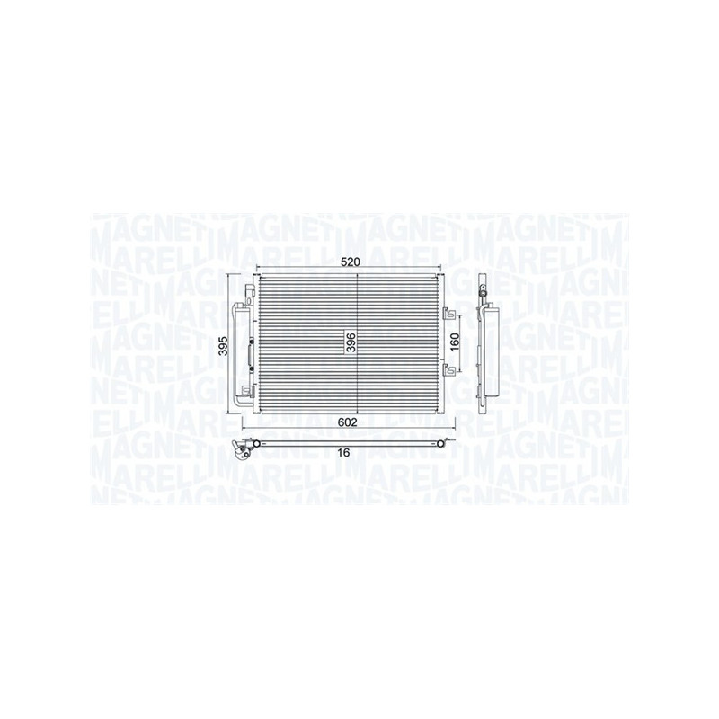 MAGNETI MARELLI 350203780000 Skraplacz klimatyzacji