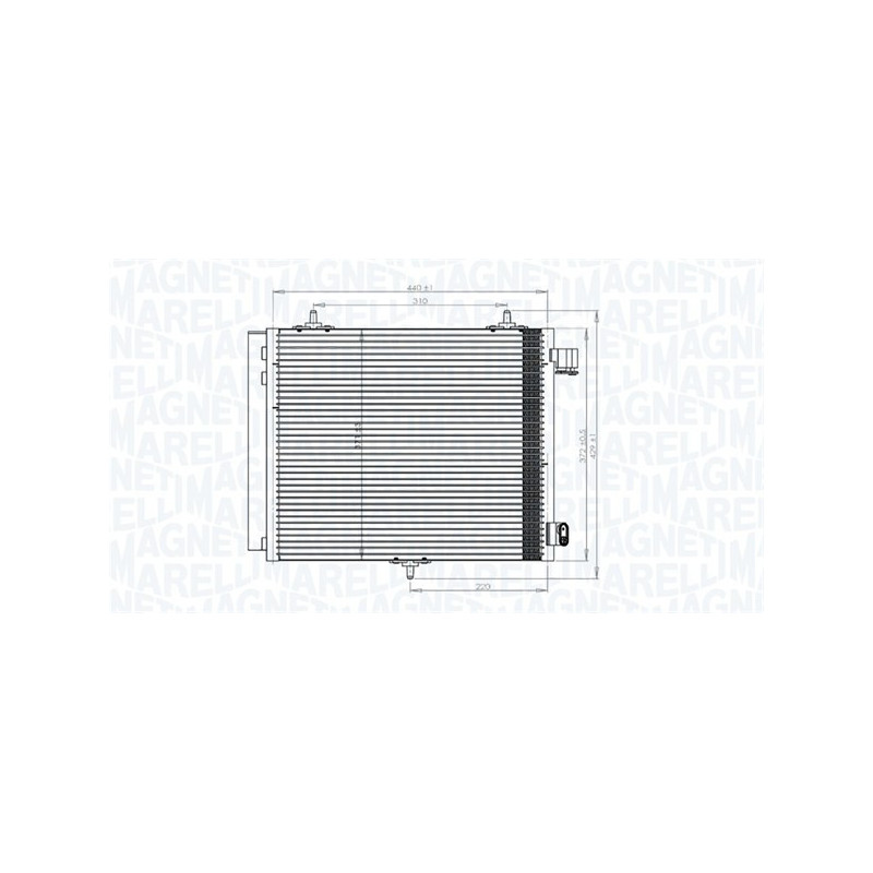 MAGNETI MARELLI 350203818000 Skraplacz klimatyzacji
