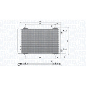 MAGNETI MARELLI 350203710000 Skraplacz klimatyzacji