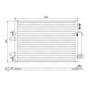 VALEO 814446 Klimakondensator