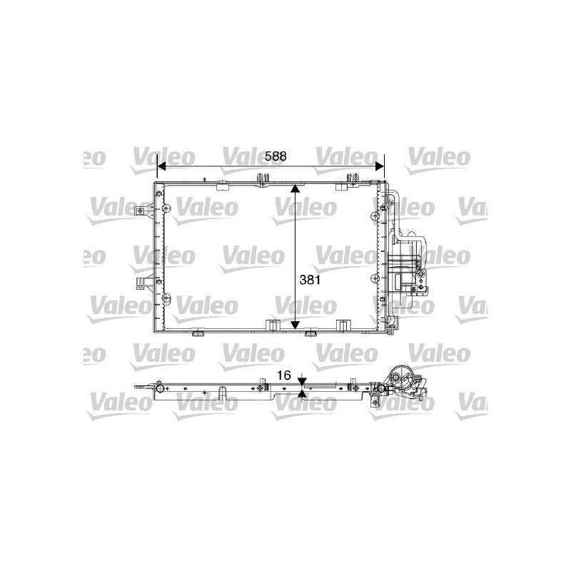 VALEO 817843 Skraplacz klimatyzacji
