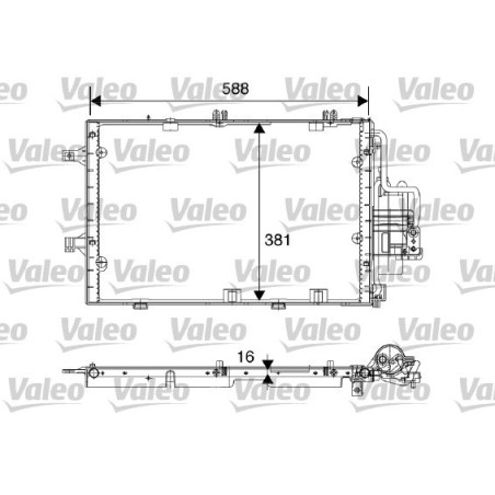 VALEO 817843 Skraplacz klimatyzacji