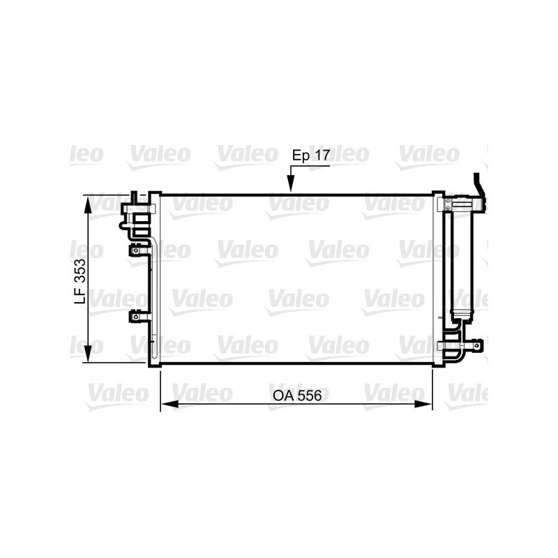 VALEO 814345 Condensador de aire acondicionado
