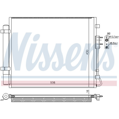 NISSENS 940821 Condenseur de climatisation