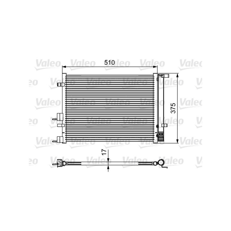 VALEO 814435 Condensador de aire acondicionado