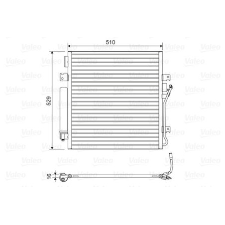 VALEO 814163 Condensador de aire acondicionado