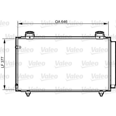 VALEO 814210 Condensador de aire acondicionado