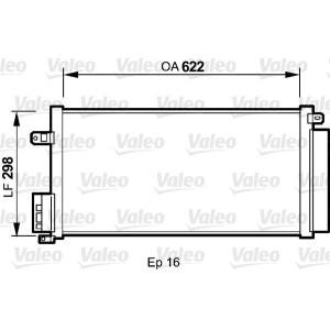 VALEO 818192 Skraplacz klimatyzacji
