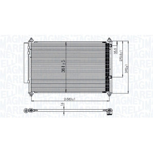 MAGNETI MARELLI 350203850000 Skraplacz klimatyzacji