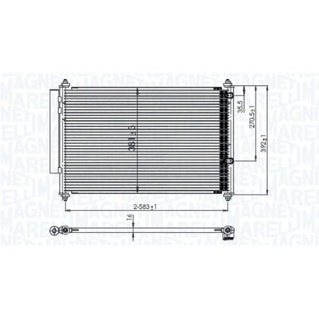 MAGNETI MARELLI 350203850000 Skraplacz klimatyzacji