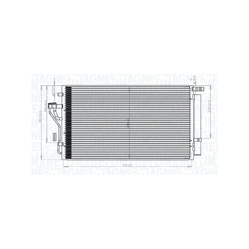 MAGNETI MARELLI 350203848000 Skraplacz klimatyzacji