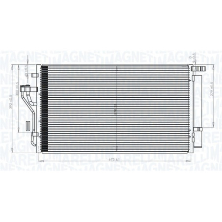 MAGNETI MARELLI 350203848000 Condensatore climatizzatore
