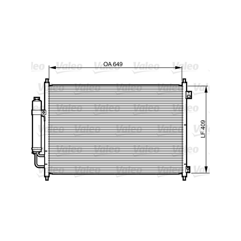 VALEO 814231 Air conditioning condenser