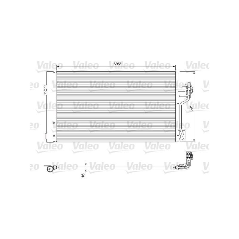 VALEO 814391 Air conditioning condenser