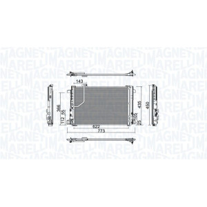 MAGNETI MARELLI 350203755000 Condenseur de climatisation
