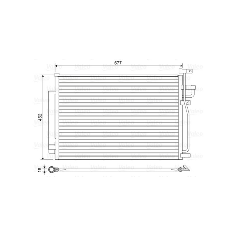 VALEO 814166 Skraplacz klimatyzacji