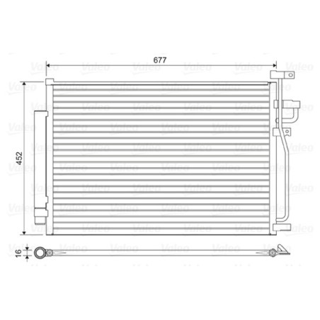 VALEO 814166 Condensador de aire acondicionado