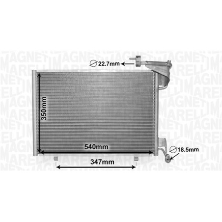 MAGNETI MARELLI 350203870000 Condensador de aire acondicionado
