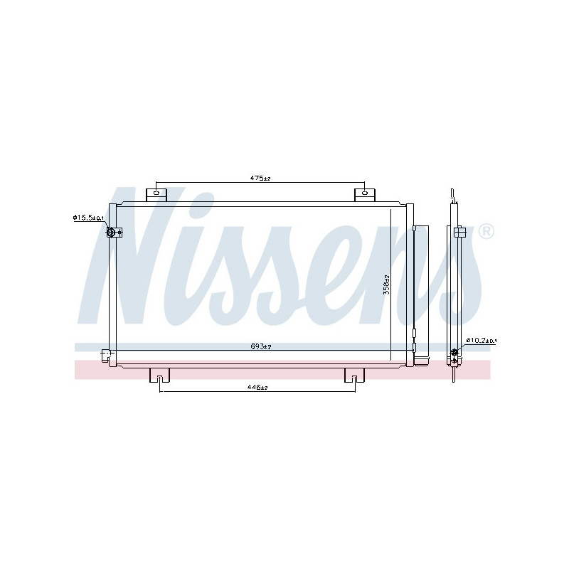 NISSENS 941180 Condensador de aire acondicionado