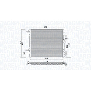 MAGNETI MARELLI 350203977000 Klimakondensator