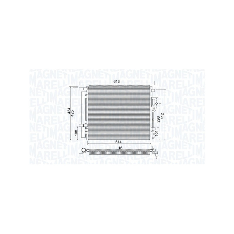 MAGNETI MARELLI 350203977000 Skraplacz klimatyzacji