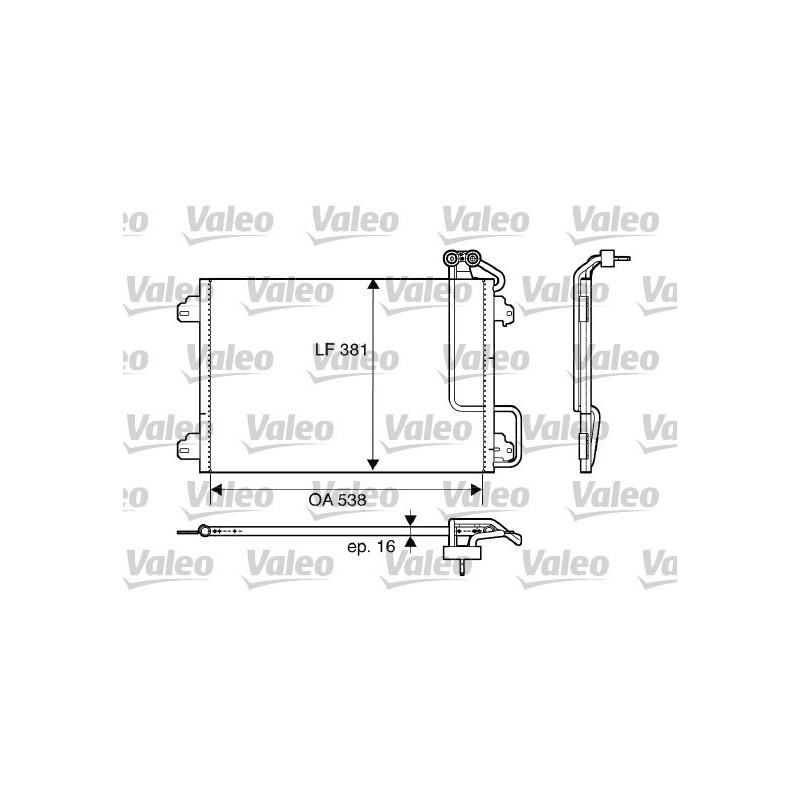 VALEO 817509 Skraplacz klimatyzacji