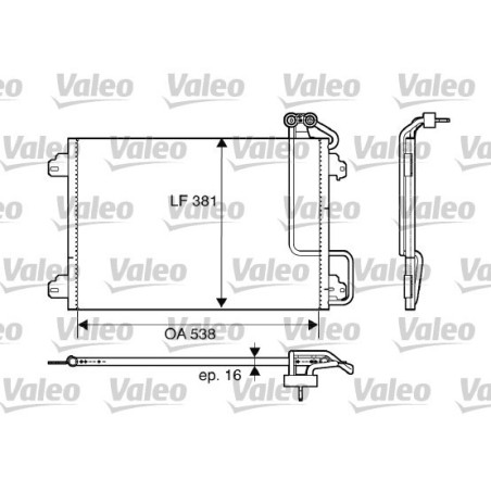VALEO 817509 Skraplacz klimatyzacji