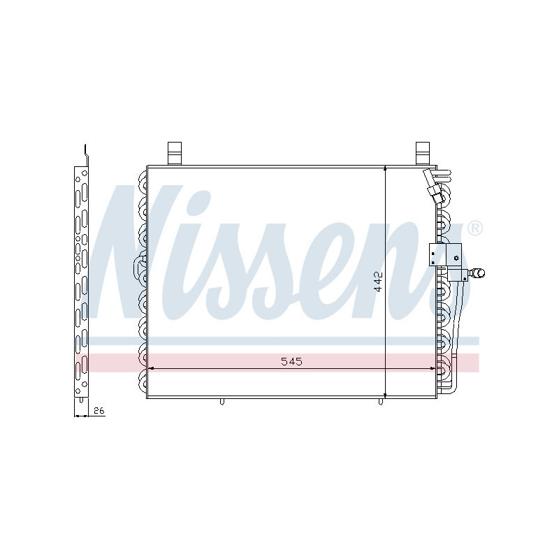 NISSENS 94176 Condensador de aire acondicionado