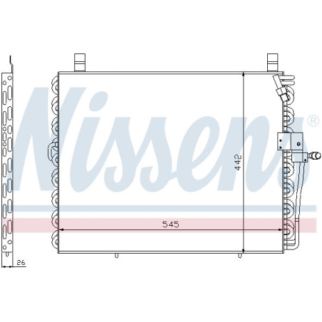 NISSENS 94176 Condensador de aire acondicionado
