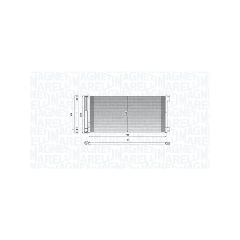 MAGNETI MARELLI 350203808000 Klimakondensator