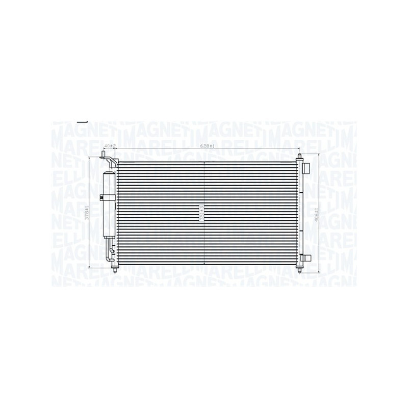 MAGNETI MARELLI 350203829000 Air conditioning condenser