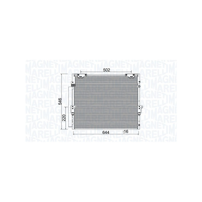 MAGNETI MARELLI 350203926000 Condensatore climatizzatore
