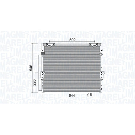 MAGNETI MARELLI 350203926000 Skraplacz klimatyzacji