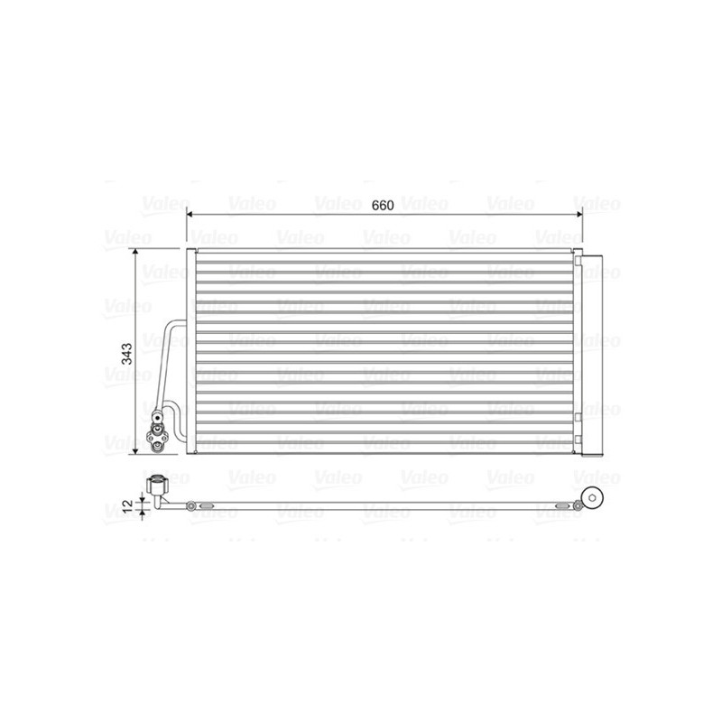 VALEO 814409 Air conditioning condenser