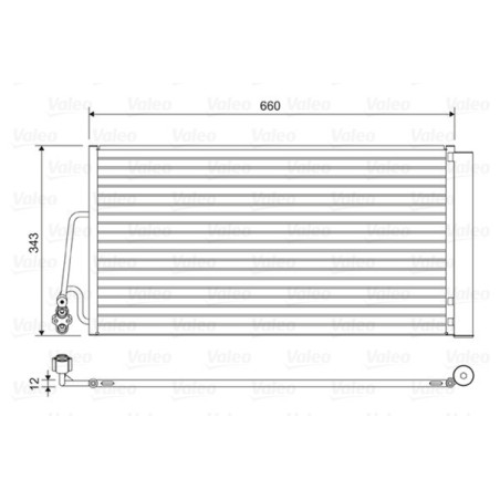 VALEO 814409 Air conditioning condenser