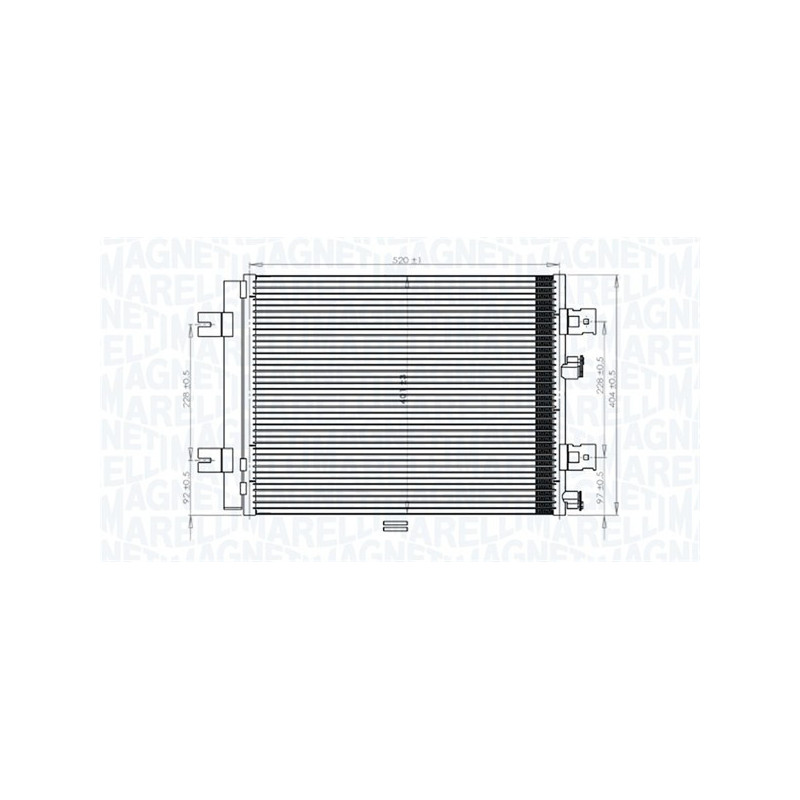 MAGNETI MARELLI 350203765000 Klimakondensator