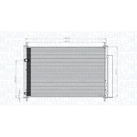 MAGNETI MARELLI 350203767000 Condenseur de climatisation