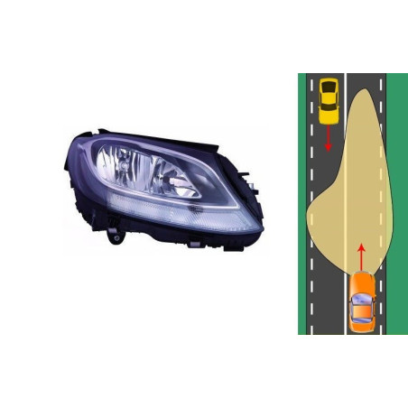 Faro Delantero Derecho Mercedes Clase C W205 S205 C205 (2014-2018) DEPO 440-11C6RMLDEM2
