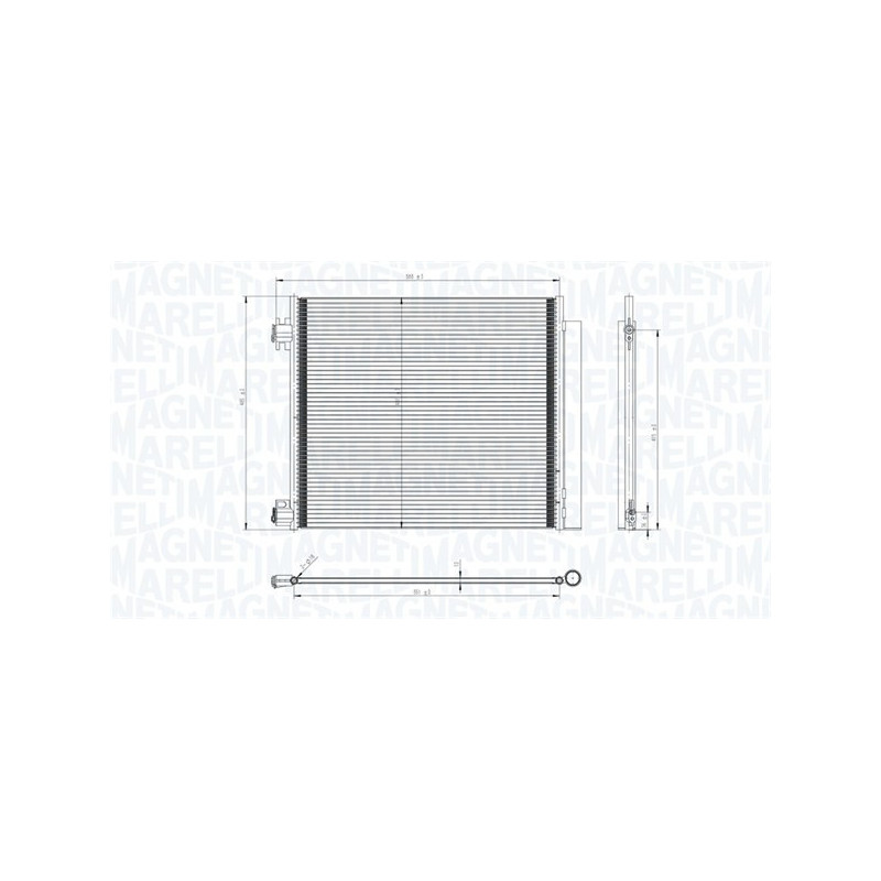 MAGNETI MARELLI 350203832000 Condensatore climatizzatore