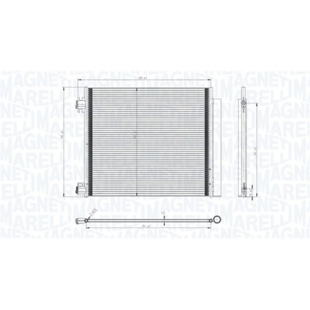 MAGNETI MARELLI 350203832000 Air conditioning condenser