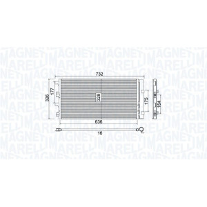 MAGNETI MARELLI 350203797000 Skraplacz klimatyzacji