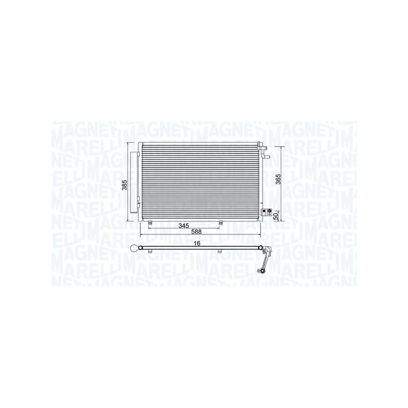 MAGNETI MARELLI 350203930000 Skraplacz klimatyzacji