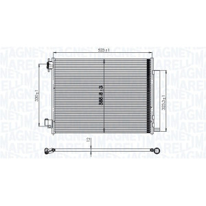 MAGNETI MARELLI 350203823000 Condenseur de climatisation