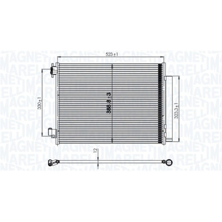 MAGNETI MARELLI 350203823000 Condensatore climatizzatore