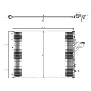 NRF 350375 Condensador de aire acondicionado