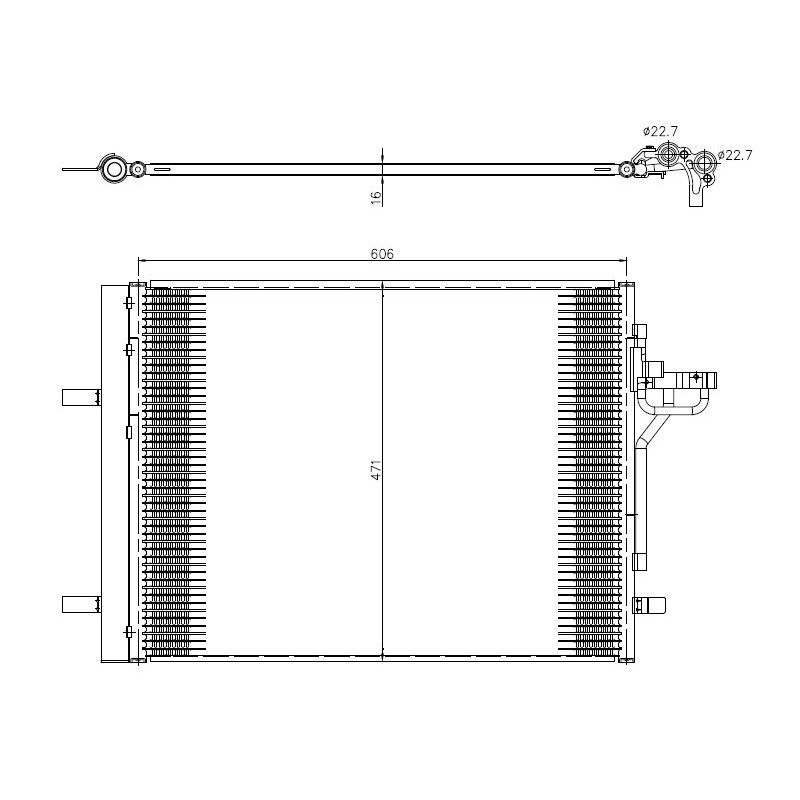NRF 350375 Condensatore climatizzatore