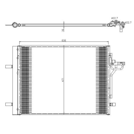 NRF 350375 Condensador de aire acondicionado