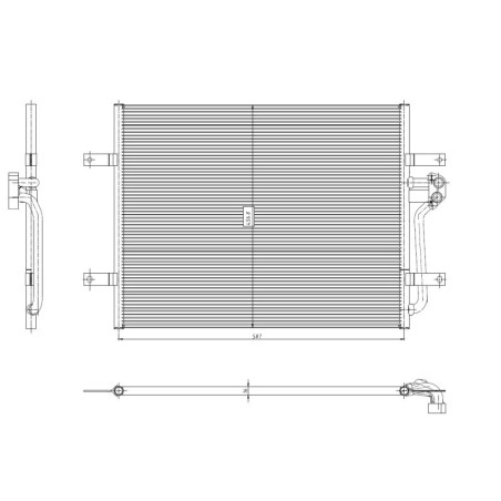 NRF 350444 Condensatore climatizzatore