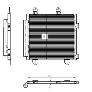 NRF 350445 Skraplacz klimatyzacji