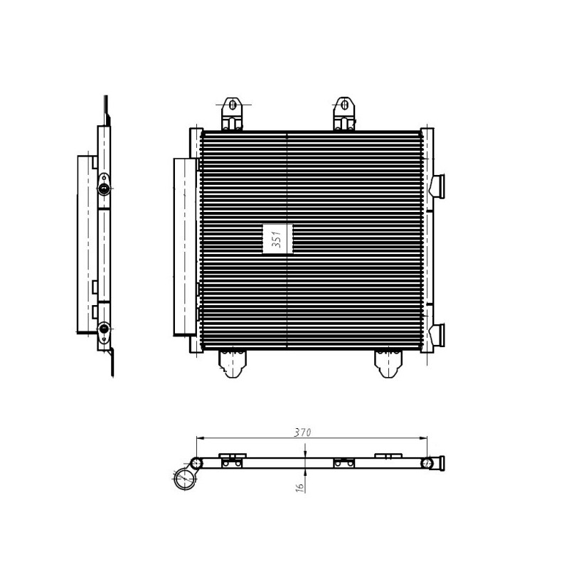 NRF 350445 Air conditioning condenser